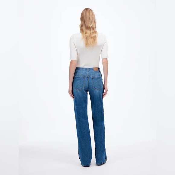 NWT Madewell Women’s Low-Slung Baggy Jeans Fennbrook Wash Rigid - Size 26 - Picture 3 of 11